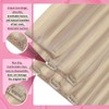 YoungSee Clip in Hair Extensions Real Human Hair Blonde Highlight