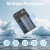 LP LP-E6 LP-E6N Battery and Charger Pack, 2-Pack 2600mAh Battery
