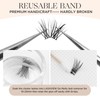 LASHVIEW Pack of 144 Cluster Lashes, DIY Cluster Eyelash Extensions,
