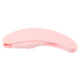 BIUDECO Eyebrow Comb Eyelash Comb Stainless Steel Needle Plastic Handle Curved for Brow Grooming Folding Travel Size Random Color