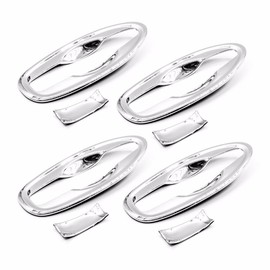Sizver Chrome Door Handle Bowls Covers For 2014-2017 Nissan Rogue