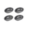 Chef Aid Set of 4 Non-Stick Oval Pie Dishes, Each