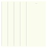 DALIX PVC Vertical Blind Replacement Slats Curved Smooth Off White