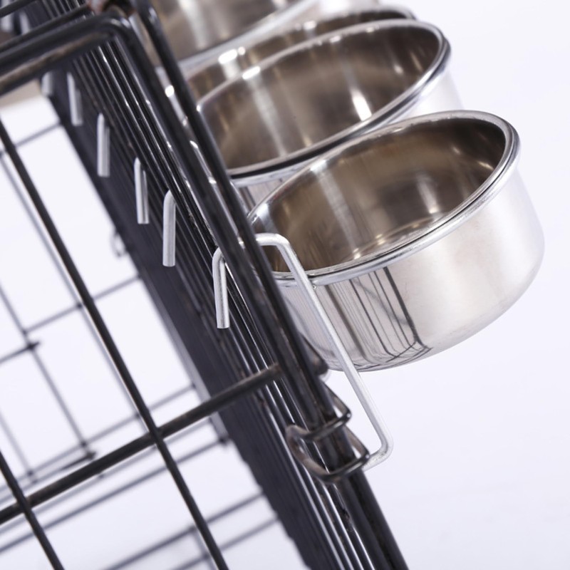 COZENTA Pet Bowl, Hanging Stainless Steel, Birdcage, Cage, Mounting, Bait,