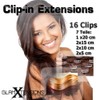 Clip-In Extensions Set 100% Real Hair 7-Piece 70g 45 cm