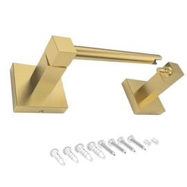 Toilettenpapierhalter, Wandmontage, Toilettenpapierhalter, Edelstahl, für Badezimmer, Küche, Organizer und Aufbewahrung (Gold)