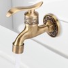 Antique Style Brass Washing Machine Faucet Wall Mount Laundry Cold