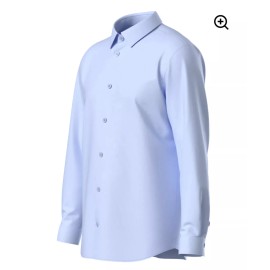 Tailored Sky Blue Ice Long Sleeve Dress Casual 4 Way Stretch 2XL Comfortable