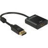 Delock Adapter Displayport 1.2 Stecker > HDMI Buchse 4K Aktiv