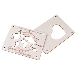 Dokeno Money gift, wedding gift, world map made of wood for bride and groom, money gifts, packaging, money gift, travel made of kraft paper, envelope packaging, money gift, birthday