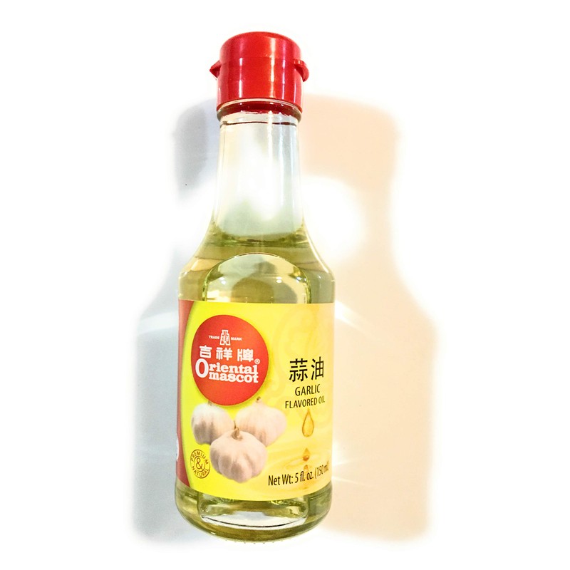 Oriental Mascot Garlic Flavored Oil 5 Fl Oz(2 Pack)蒜油