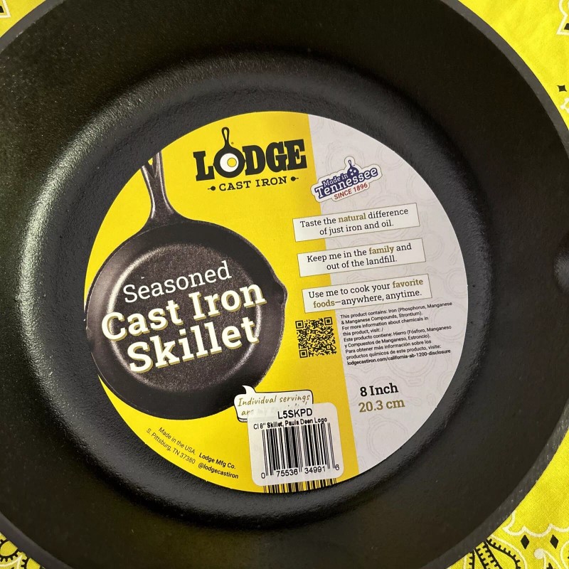 Lodge Southern Food Good For The Soul Cast Iron 8"