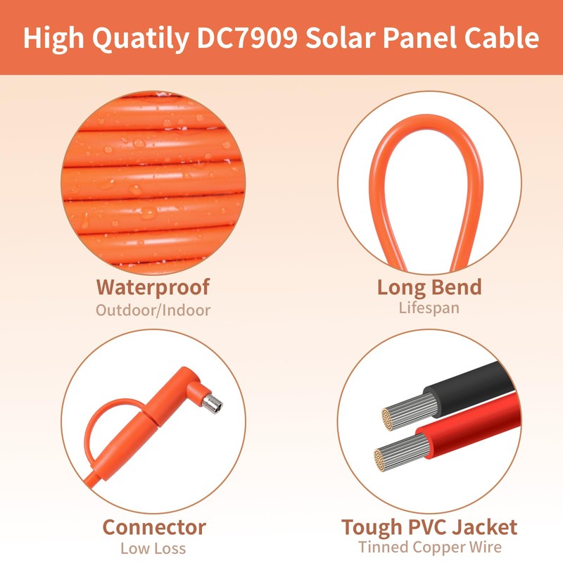 8mm DC Extension Cable 5FT – DC7909 Male to Female