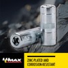 LUMAX LX-1400-2 Silver 1/8" NPT Standard Grease Coupler (Pack of