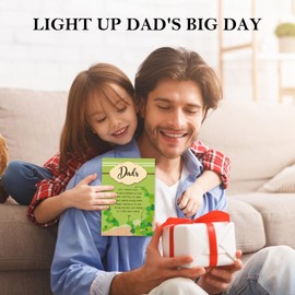 D24TIME Father's Day Card from Daughter - Dad Birthday Card from Daughter Son 5.5"x8" (Appreciate All You've Done)