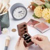 PH PandaHall Solid Wood Ring Box, 3 Slot Ring Box