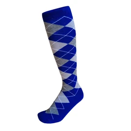 Calcetines de golf para hombre, varios colores, para patinar, deportes, para golf, casual, en 2 tamaños, Royal Blue/L Gray/D Heather Gray 9-13, Men's Shoe Size: 9-13