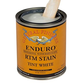 General Finishes Enduro RTM Water Based Wood Stain, 1 Quart, Tint White