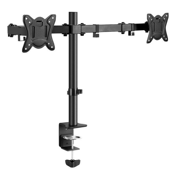C-MOUNTS Dual Monitor Desk Mount Easily Set Up，Fully Adjustable Monitor