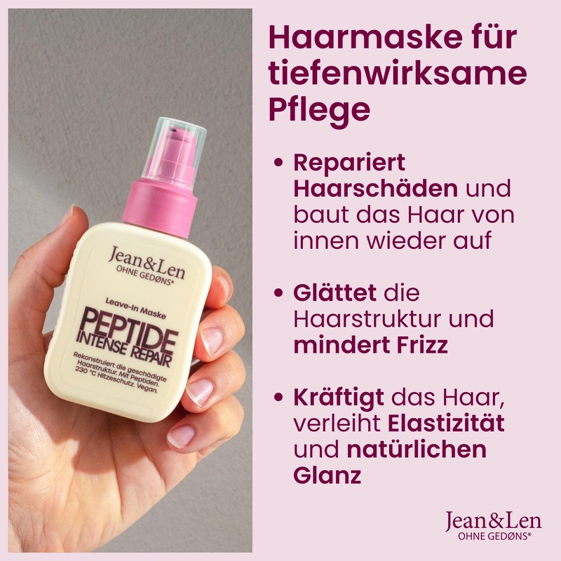 Jean & Len Leave-In Hair Mask Peptide Bond Repair Vegan