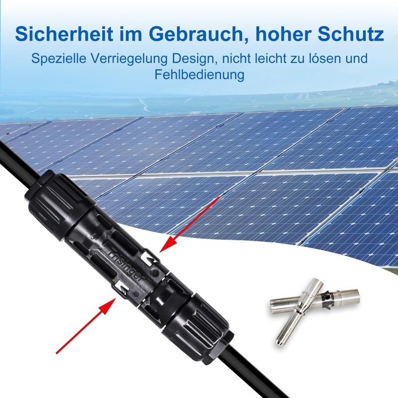 Trisinger 6 mm² Solar Connector Set IP68 1500 V -