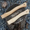 Axe Handle Replacement, 13in+11in Hickory Hatchet Handle Replacement for Camping