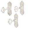 Sungmor 3Pcs Cast Iron Coat Hooks,White Skeleton Key-Shaped Wall Hooks