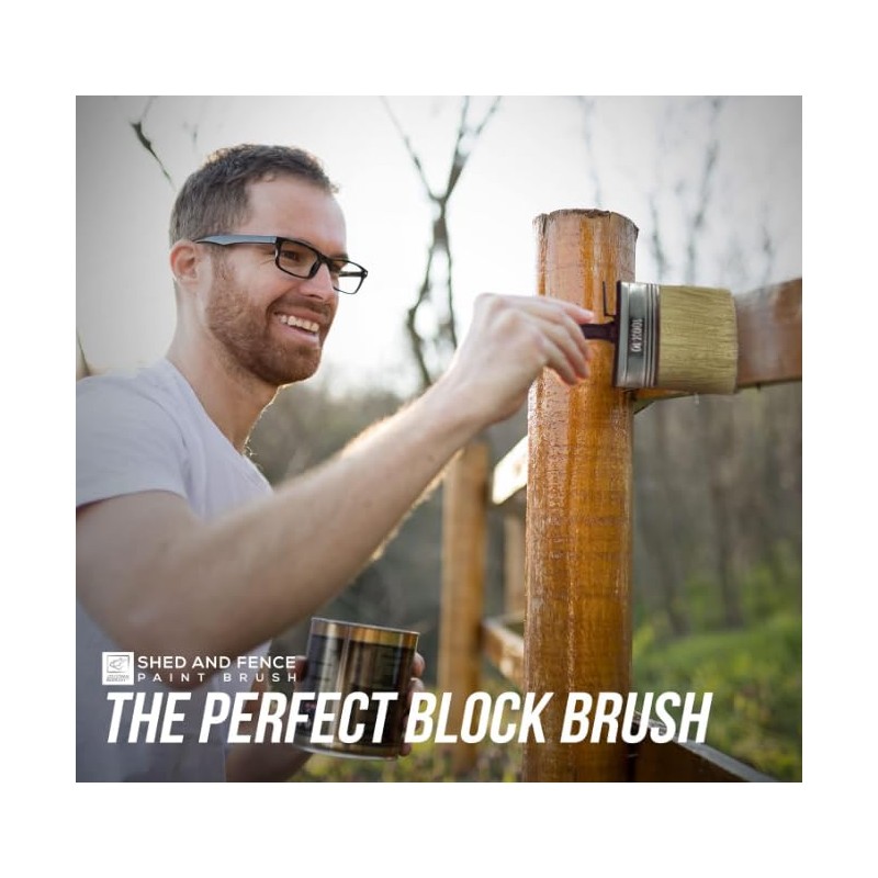 Heavy-Duty Shed and Fence Paint Brush – Ideal for All