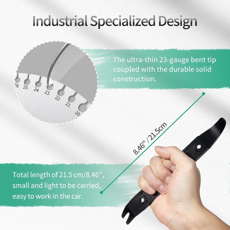 Prozwee 4140 Steel Multi-function Trim Removal Tool,Durable Pay Bar for