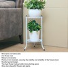 50cm Double Layer Plant Stand Iron Multifunctional Flower Rack Flower