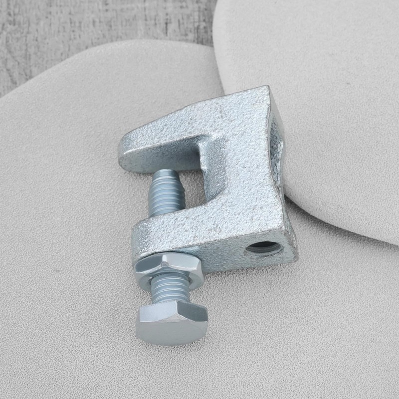 YINETTECH 10pcs M10 Beam Clamps Bracket Ductile Cast Iron Galvanized