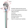 Gebildet 5pcs 10mm 3V-4.5V-5V-6V-7.5V-9VDC LED Metal Indicator Light Waterproof Signal