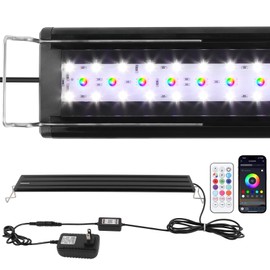 SZMiNiLED Full Spectrum Aquarium Light: Fish Tank Light with APP & Remote Timer Control for Aquatic Pet Plants Lovers - 11In Extendable Fish Tank Lights for 5-10 Gallon Freshwater Saltwater Aquarium