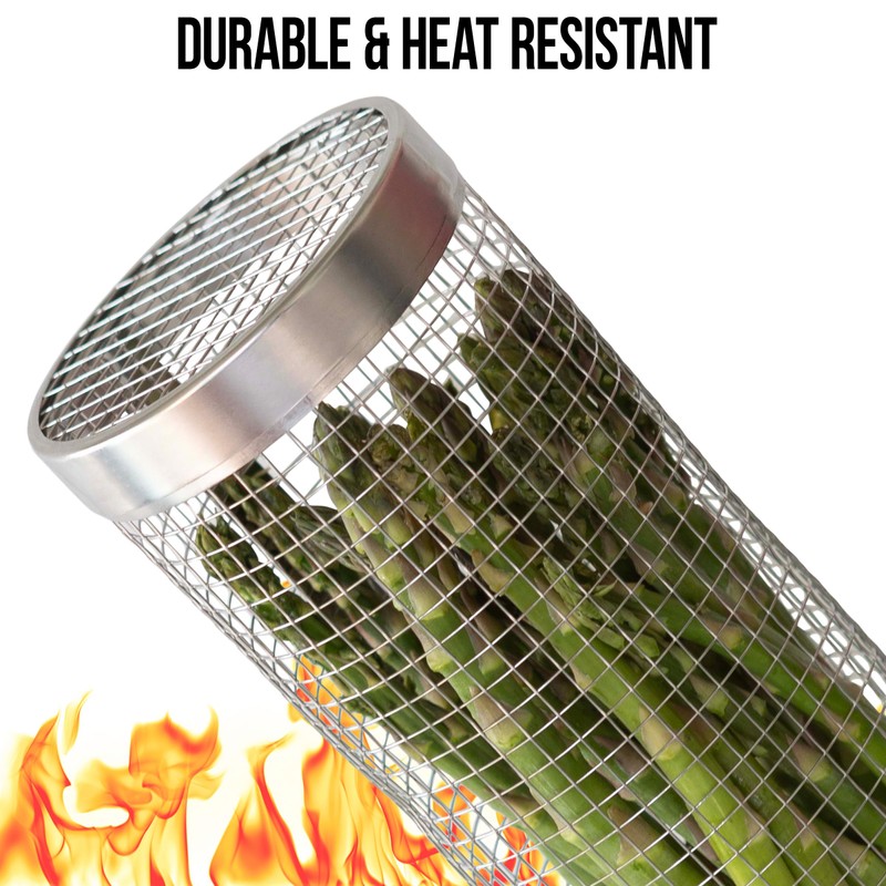 Home-Complete Grill Baskets for Outdoor Grill - Set of 3