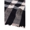 Street One Women's Checked Scarf, black