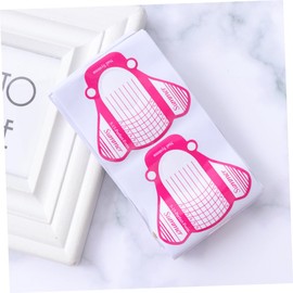 Outanaya 100pcs Nail Art Guide Stickers Plane Shaped Nail Tips for Uv Gel Extensions Essential Manicure Tool for to Apply Remove