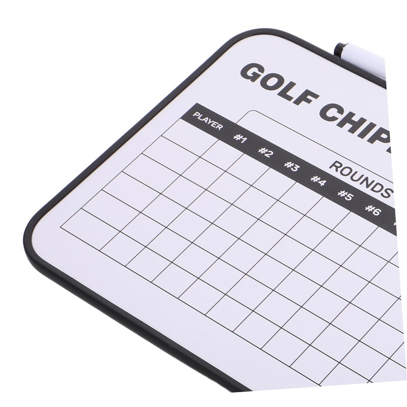 BESPORTBLE Erasable Golf Scoreboard Lightweight Plastic Scorebook Holder Double-Sided Writing