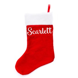 Boxer Gifts Scarlett Xmas Stockings, Velvet, Multi-Colour, 38 x 16 x 1 cm