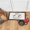 'Cat Sat In Box' Pet Feeding Mat (PM00007227)