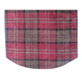 Classic Home Store Balmoral Check XL Chair Back Soft Touch Chenille Sofa Furniture Cover (Red)