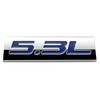 Auto Dynasty Chrome Finish Metal Emblem 5.3L Badge, (Blue Letter)