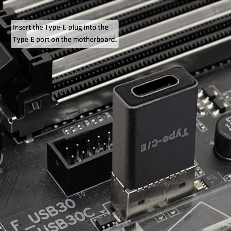 Duttek USB C Front Panel Adapter, 10 Gbps Type E