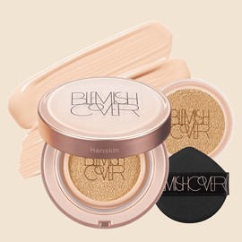 Anjumain Hanskin Semi-Matte Blemish Cover Conceal Cushion Foundation Original 11g + Refill 11g, N21 Cream, 1 set / 한스킨 세미매트 블레미쉬 커버 컨실 쿠션파운데이션 본품 11g + 리필 11g, N21 크림, 1세트
