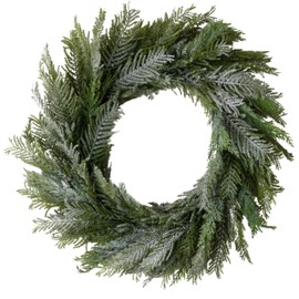 Sullivans 30" Norfolk Island Cedar Wreath, Christmas Wreath, Winter Wreath, Front Door Wreaths, Indoor & Outdoor Wreaths, Door, Entryway, Porch Décor