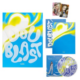 Kep1er - 2nd Mini Album [DOUBLAST] (B1UE BLAST Ver.) Package Sleeve + Photobook + Digipack + CD-R + Random Photocard + Photo Stand + Coloring Paper + Poster + 2 Pin Button Badges