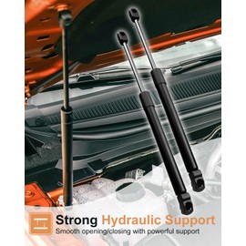 Engine Hood Support Rod Shock Absorber Struts Lift Support Fit for Ford Ranger 2024+, Hood Rod Lift Gas Support Black with Bolts