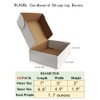 RLAVBL 7x5x2 Shipping Boxes Set of 50, White Corrugated Cardboard