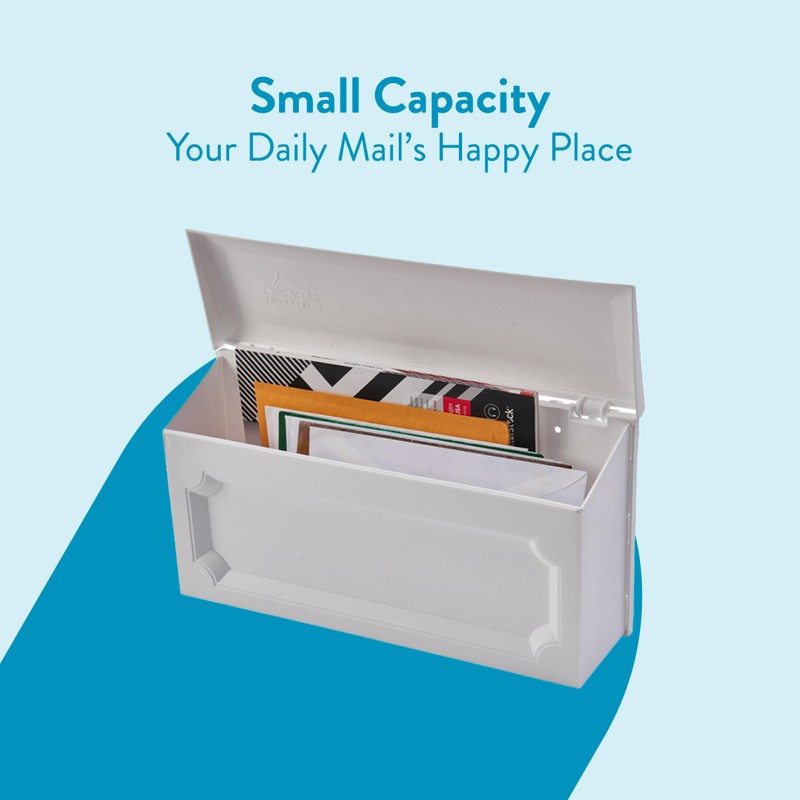 Architectural Mailboxes Windsor™ Wall-Mounted Mailbox for Outside, Rust-Proof Plastic Small