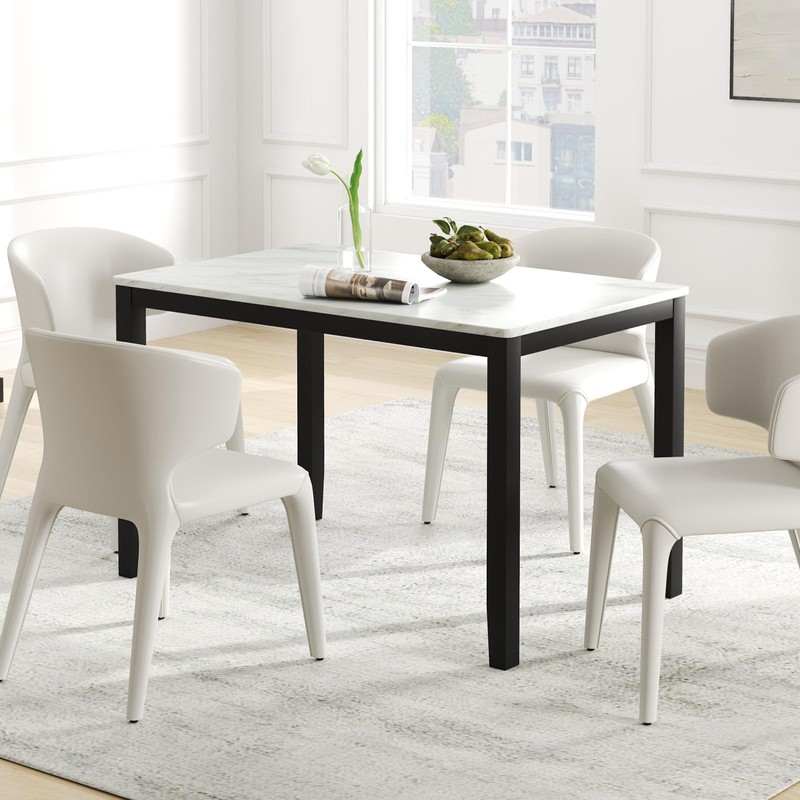 Giantex 45" Rectangular Dining Table for 4 People with Faux