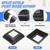 sourcing map 4Pcs Post Base Cover, 5"x4.75" (Internal Size 2.5"x2.5")